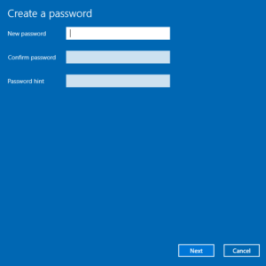 How to set a password on Windows 10 