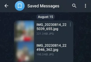 How to save correspondence in Telegram 