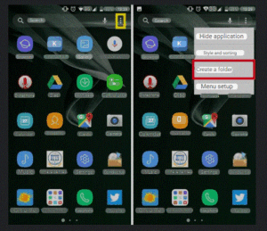 How to Create a Folder on Android Desktop