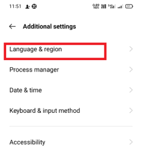 How to change region on Android and iOS