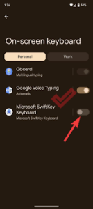 How to change the keyboard on Android 