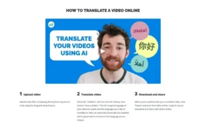 Neural networks for translating videos into different languages